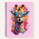 Graffiti Style Giraffe Portrait-58567 Notizblock (Vorderseite)