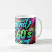 Graffiti-Style "Legend seit 60er Jahren Kaffeetasse (VorderseiteRechts)