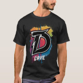 Graffiti Style Letter "D" Mit Monogramm anpassbar T-Shirt (Vorderseite)