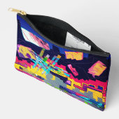Graffiti-Style-Muster Zubehörtasche (Offen)