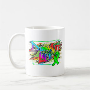 Graffiti Style Organspende Bewusstsein Kaffeetasse