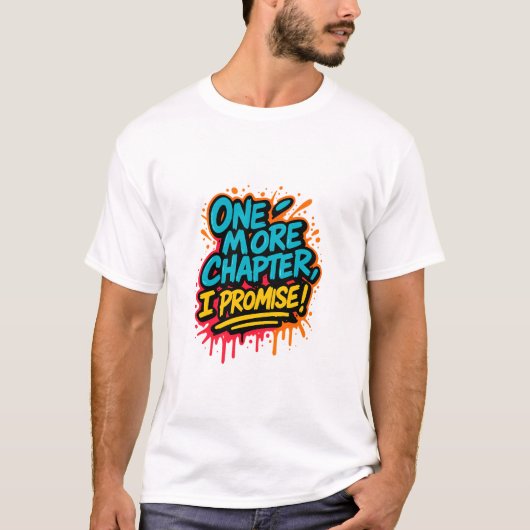 Graffiti-Style Reading Quote T-Shirt / Book Lover (Vorderseite)
