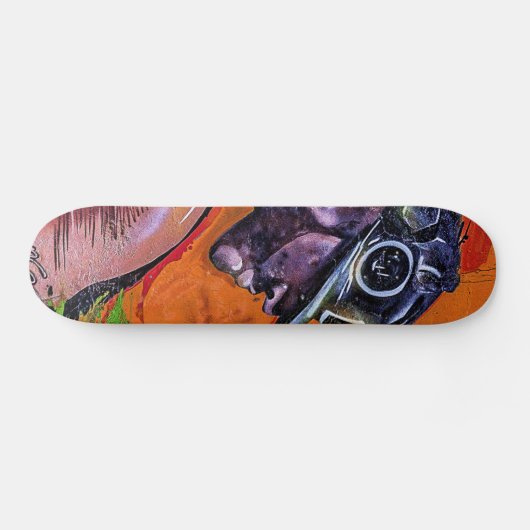 Graffiti Style Skateboarder Typ Skateboard (Horizontal)