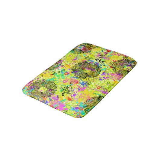 Graffiti Summer Badematte (Schrägansicht)