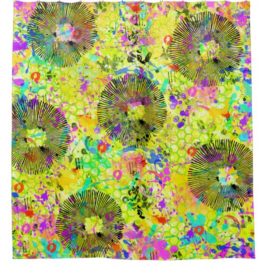 Graffiti Summer Duschvorhang (Vorderseite)