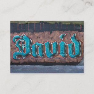 Graffiti-Tag: David Visitenkarte