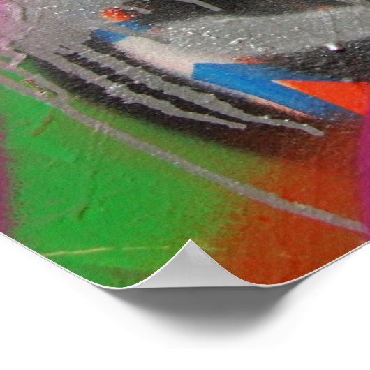 Graffiti-Tagposter Poster (Ecke)