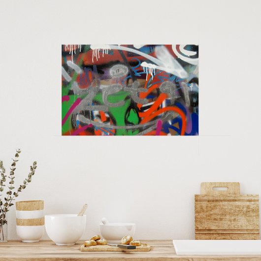 Graffiti-Tagposter Poster (Küche)