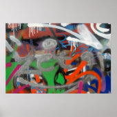 Graffiti-Tagposter Poster (Vorne)