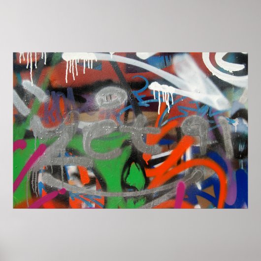 Graffiti-Tagposter Poster (Vorne)