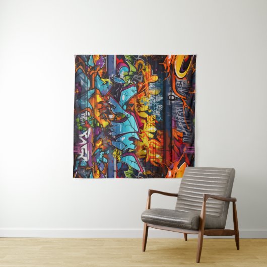 Graffiti Tapestry Wandteppich (Beispiel (Horizontal))