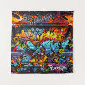 Graffiti Tapestry Wandteppich (Vorderseite)