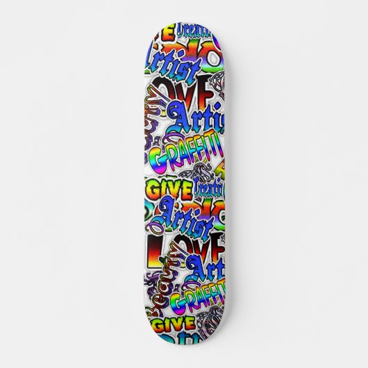 Graffiti-Textboard Skateboard (Vorne)
