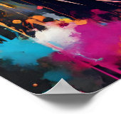 Graffiti Tiger Art Modernes Poster (Ecke)