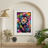 Graffiti Tiger Art Modernes Poster
