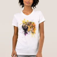 Graffiti-Tiger-Damen-T - Shirt