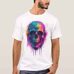 Graffiti-Totenkopf-Rebell T-Shirt