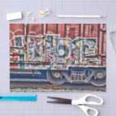 Graffiti Train Grunge Urban Street Art Seidenpapier (Handwerk)