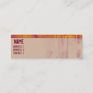 GRAFFITI-TROPFEN 1 MINI VISITENKARTE