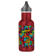 Graffiti, tropfende Farbe Edelstahlflasche (Links)