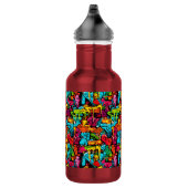 Graffiti, tropfende Farbe Edelstahlflasche (Rechts)
