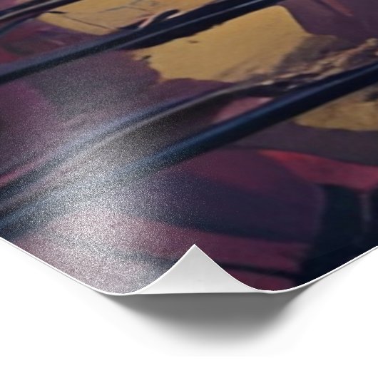 Graffiti-Tunnel Fotodruck (Ecke)