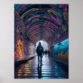 Graffiti-Tunnel Poster (Vorne)