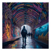 Graffiti-Tunnel Poster (Vorderseite)