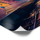 Graffiti-Tunnel Poster (Ecke)