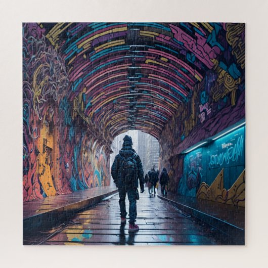 Graffiti-Tunnel Puzzle (Vertikal)