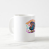 Graffiti Turkey Vibes - Dankbarkeit & Fly Cartoon  Kaffeetasse (Vorderseite Links)