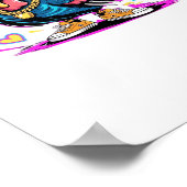 Graffiti Turkey Vibes - Dankbarkeit & Fly Cartoon Poster (Ecke)