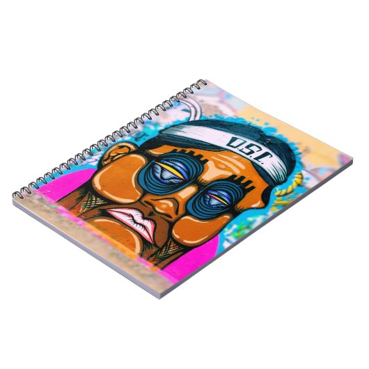 Graffiti-Typ-Notebook Notizblock (Linke Seite)
