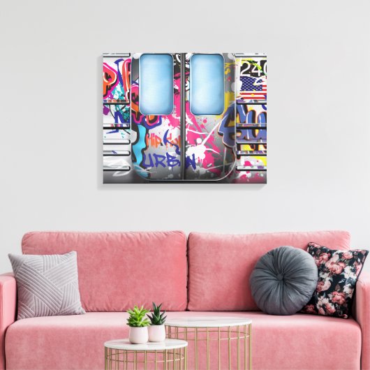 Graffiti-U-Bahn Leinwanddruck (Insitu (Wohnzimmer))