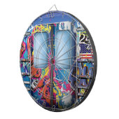 Graffiti U-Bahn-Zug. Dartscheibe (Vorderseite rechts)