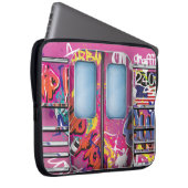 Graffiti-U-Bahn-Zug Laptopschutzhülle (Vorne Rechts)