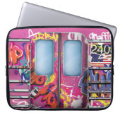 Graffiti-U-Bahn-Zug Laptopschutzhülle (Vorderseite)