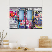 Graffiti U-Bahn Zug Poster (Küche)