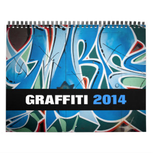Graffiti-u. der Straßen-Kunst-Fotografie-2014 Kalender