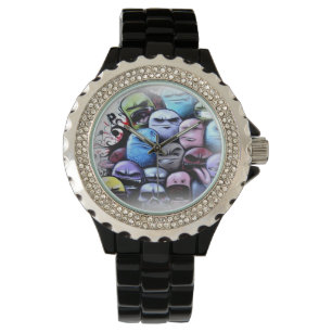 Graffiti-Uhr Armbanduhr