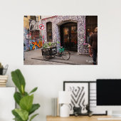 Graffiti und Bike Poster (Heimbüro)