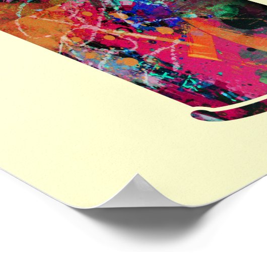 Graffiti und Paint Spritzer Spray Cans Poster (Ecke)