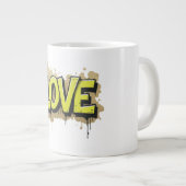 Graffiti Urban Liebe Bloom Jumbo-Tasse (Vorderseite Rechts)