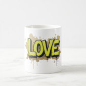 Graffiti Urban Liebe Bloom Kaffeetasse (Mittel)