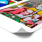 Graffiti Urban Street Abstrakte Kunstsammlung Poster (Ecke)