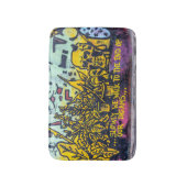 Graffiti Urban Street Art Abstrakt Badematte (Vorderseite Vertikal)