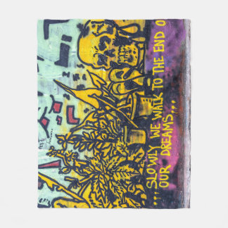 Graffiti Urban Street Art Abstrakt Fleecedecke