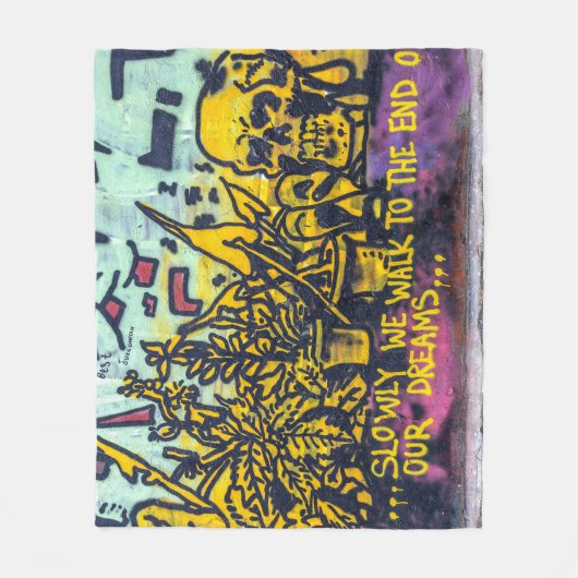 Graffiti Urban Street Art Abstrakt Fleecedecke (Vorderseite)