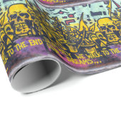 Graffiti Urban Street Art Abstrakt Geschenkpapier (Rolleneckpunkt)