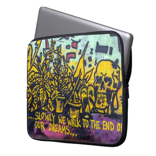 Graffiti Urban Street Art Abstrakt Laptopschutzhülle (Vorderseite Links)